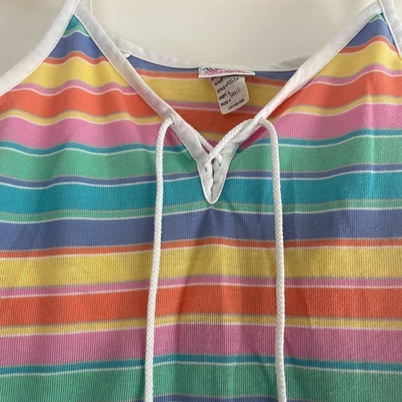 Vintage Avon Fashions Rainbow Striped Camisole - S - Picture 3 of 6